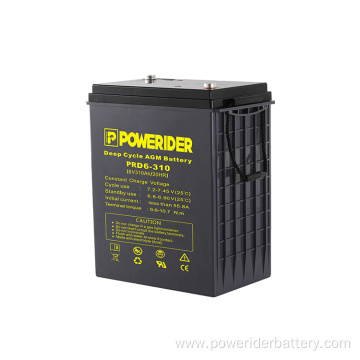 6v 310ah deep cycle agm lead acid battery